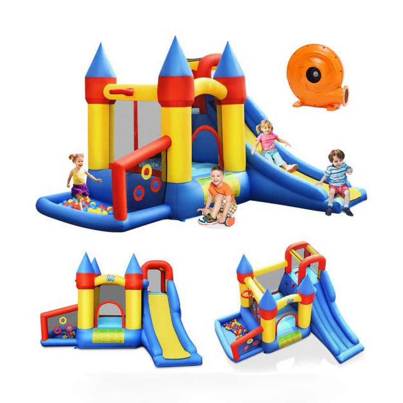 Inflatable Bounce House with Balls and 780W Blower