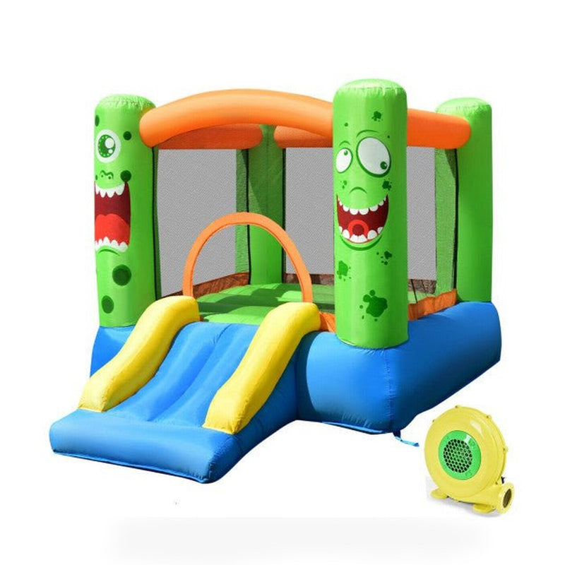 Inflatable Castle Bounce House Jumper Kids Playhouse with Slider