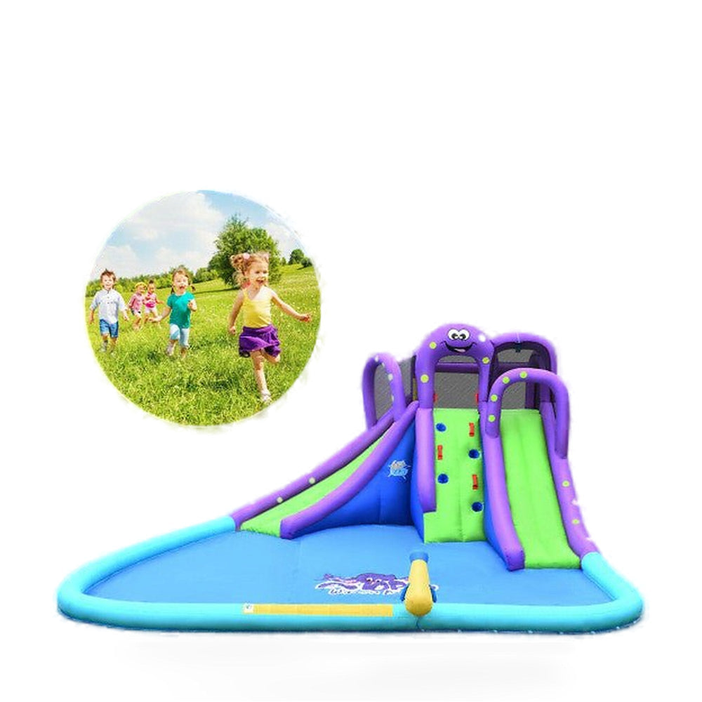Inflatable Water and Sand Park Mighty Bounce House with Large Pool