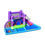 Costway Inflatable Water Slide Castle without Blower slide outdoor playset in shown finish