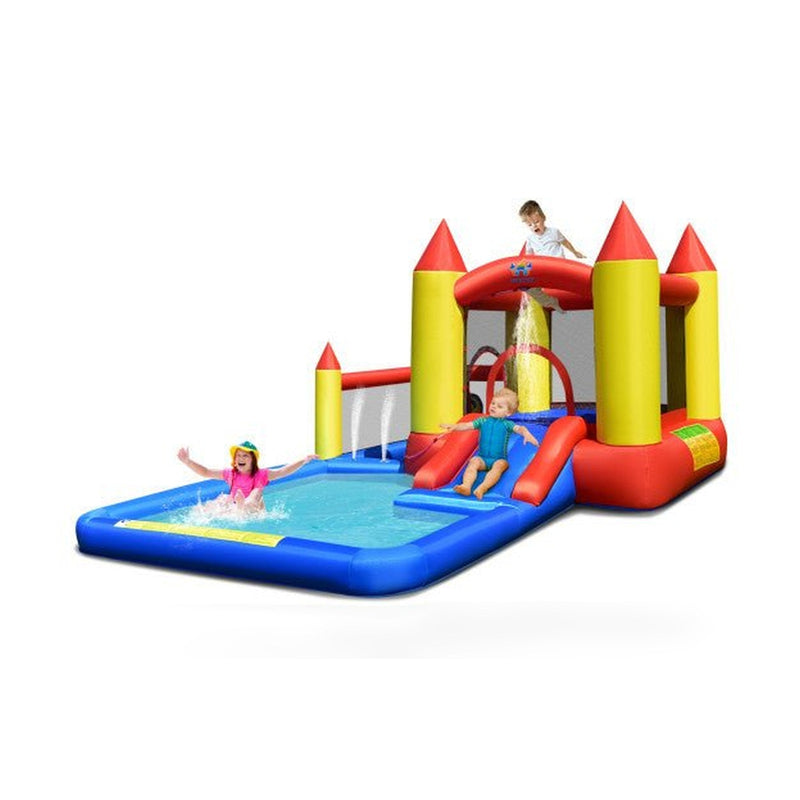 Inflatable Water Slide with Slide and Jumping Area