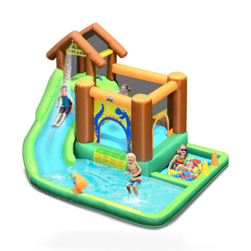 Inflatable Waterslide Bounce House Climbing Wall without Blower
