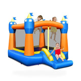 Costway Kids Inflatable Bounce House Magic Castle with Large Jumping Area Without Blower house style outdoor playset in shown finish
