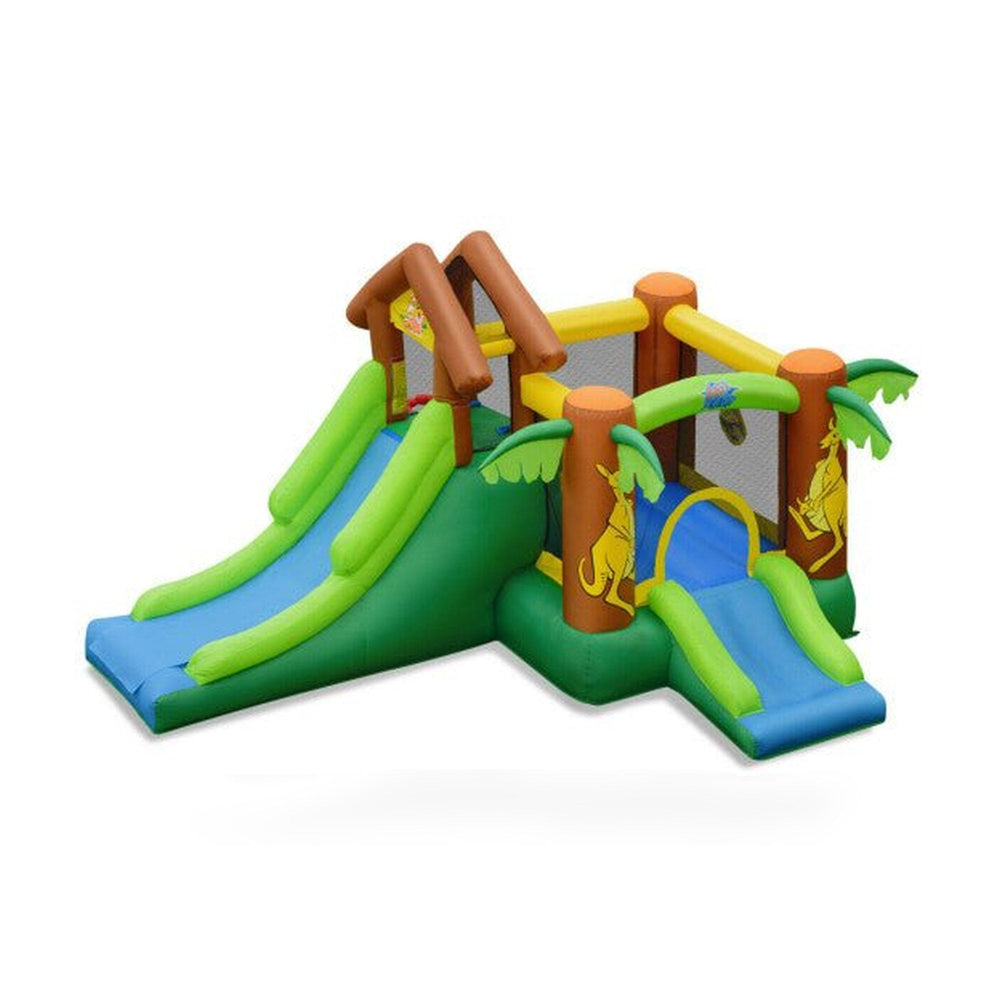 Kids Inflatable Jungle Bounce House Castle including Bag Without Blower
