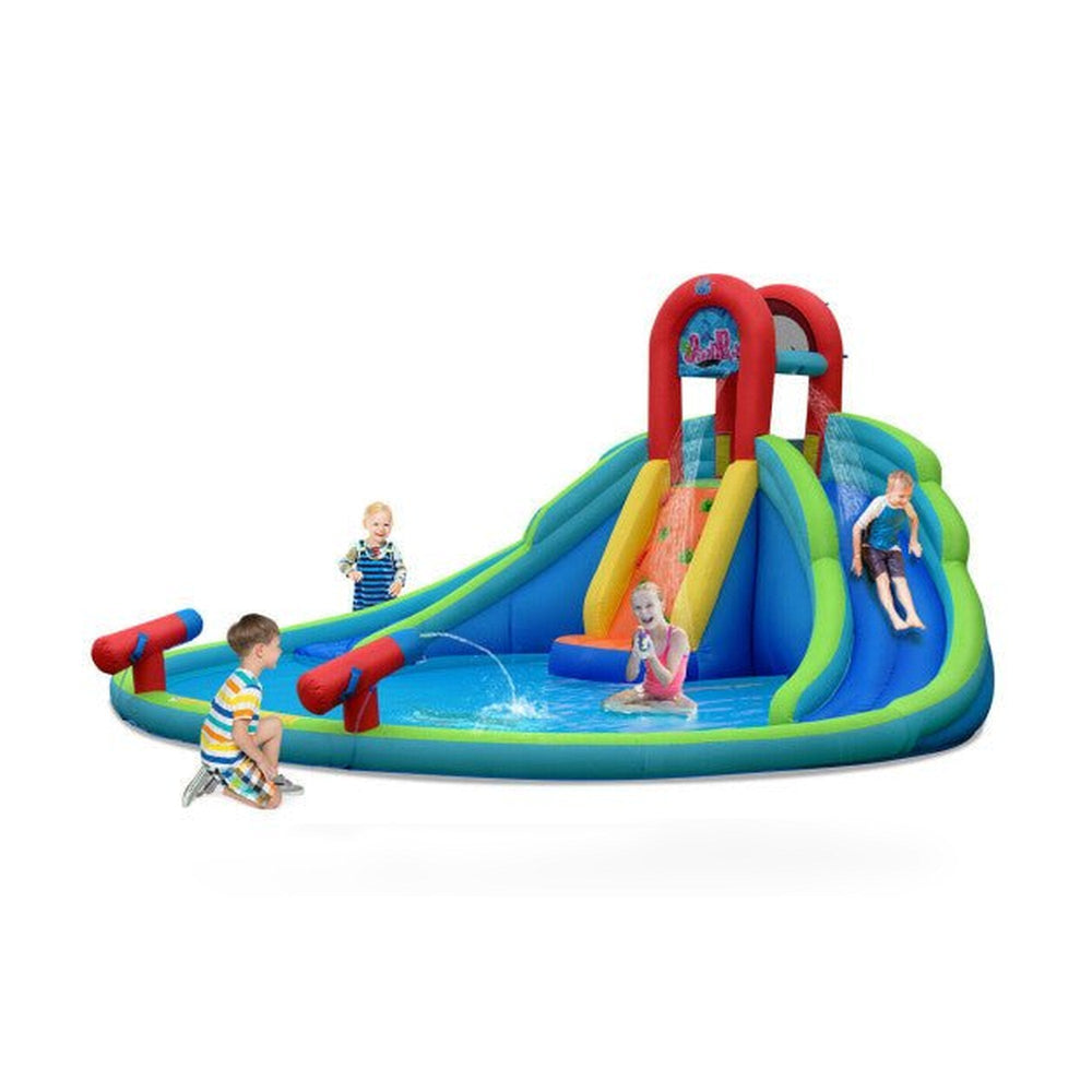 Kids Inflatable Water Slide Bounce House with Carry Bag Without Blower
