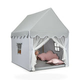 Costway Kids Large Play Castle Fairy Tent with Mat kids play tents in shown finish