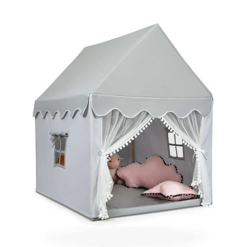 Kids Large Play Castle Fairy Tent with Mat