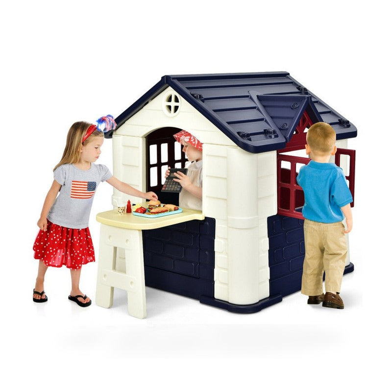 Kid’s Playhouse Pretend Toy House For Boys and Girls 7 Pieces Toy Set