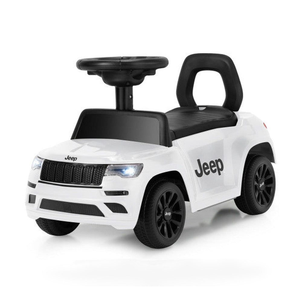 Kids Ride On Car with Steering Wheel-White