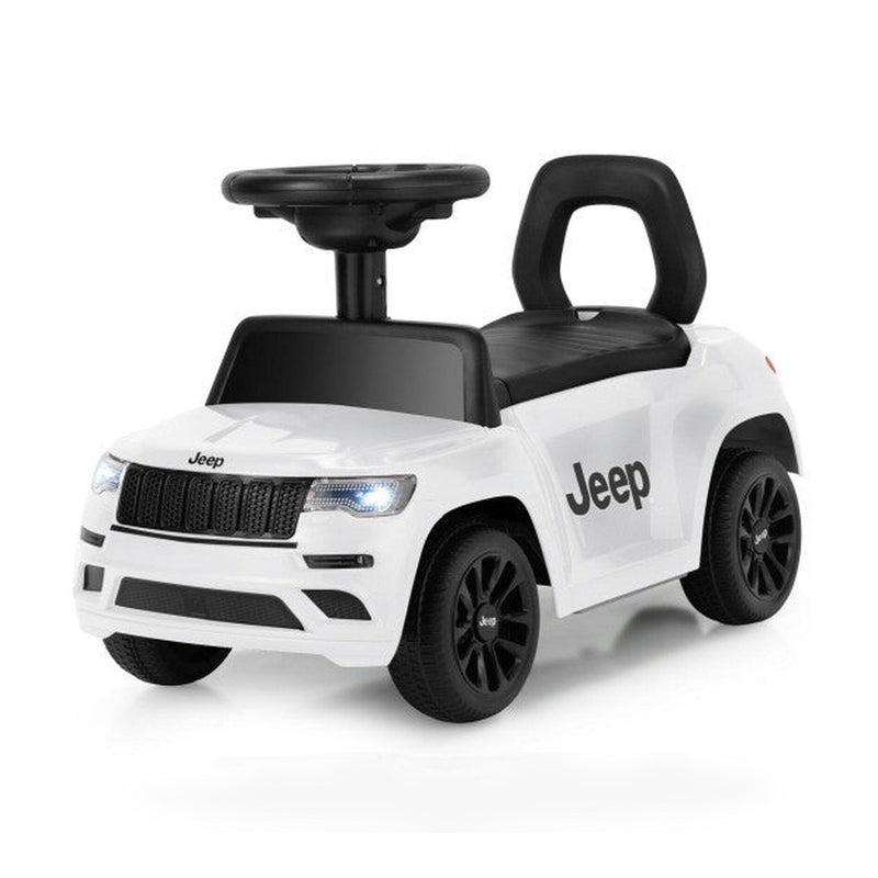 Kids Ride On Car with Steering Wheel-White