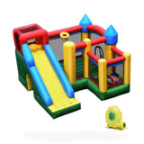 Costway Mighty Inflatable Bounce House Castle Jumper Moonwalk with Blower house style outdoor playset in shown finish