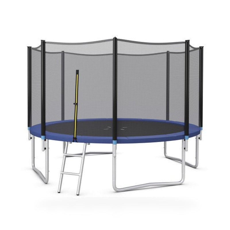 Outdoor Trampoline Bounce Combo with Safety Closure Net Ladder-12 ft