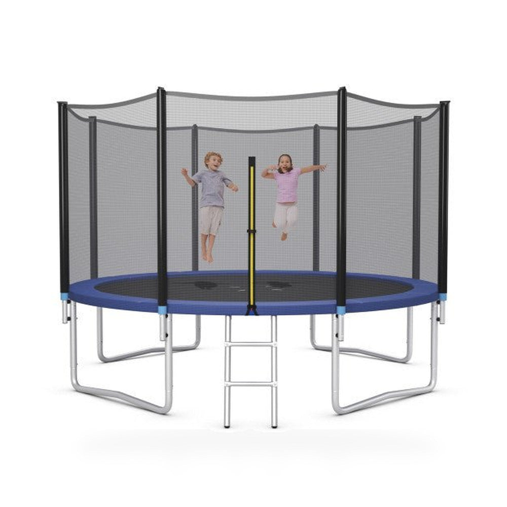 Outdoor Trampoline Bounce Combo with Safety Closure Net Ladder-14 ft