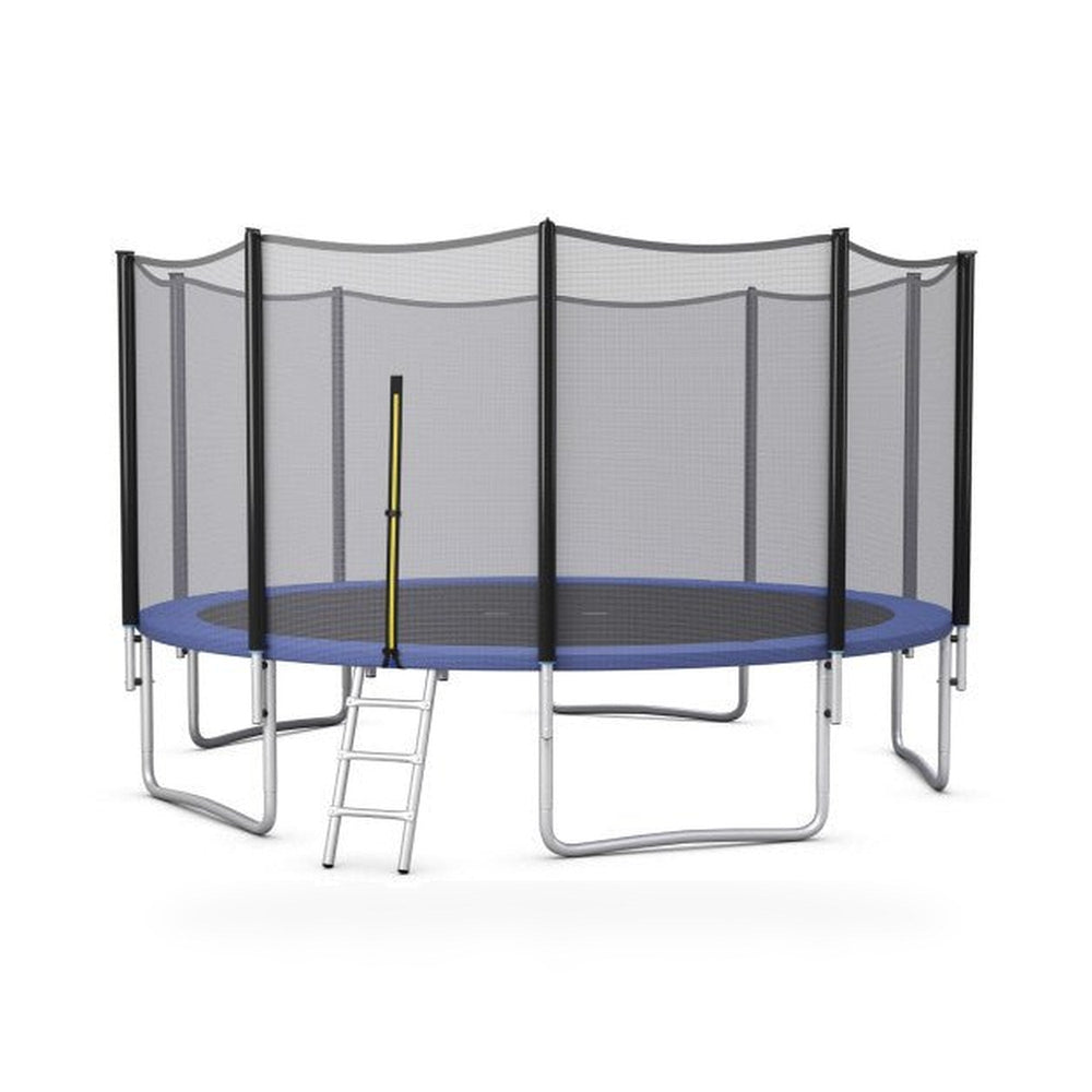 Outdoor Trampoline Bounce Combo with Safety Closure Net Ladder-15 ft