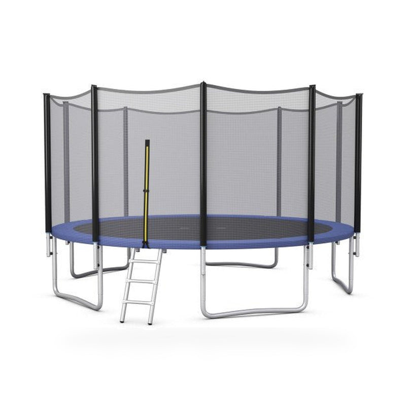 Outdoor Trampoline Bounce Combo with Safety Closure Net Ladder-15 ft