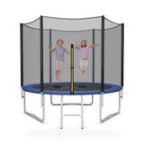 Costway Outdoor Trampoline Bounce Combo with Safety Closure Net Ladder-16 ft kids outdoor playset in shown finish