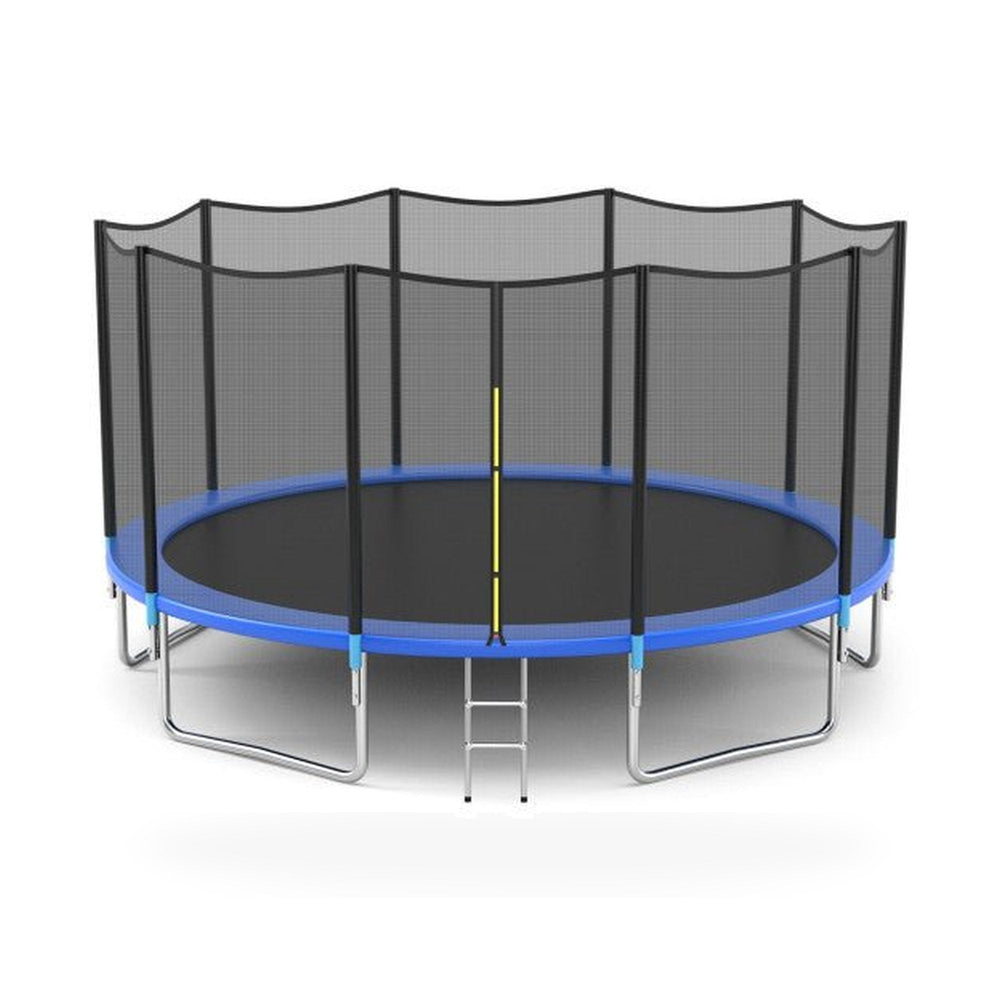 Outdoor Trampoline Bounce Combo with Safety Closure Net Ladder-8 ft