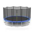 Outdoor Trampoline Bounce Combo with Safety Closure Net Ladder-8 ft