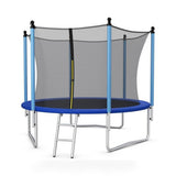Costway Outdoor Trampoline with Safety Closure Net-10 ft kids outdoor playset in shown finish