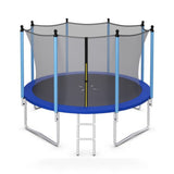 Costway Outdoor Trampoline with Safety Closure Net-12 ft kids outdoor playset in shown finish