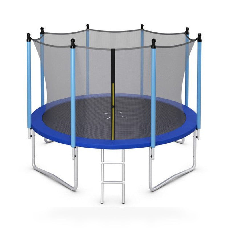 Outdoor Trampoline with Safety Closure Net-12 ft