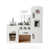 Costway Vintage Play Kitchen Pretend Kids Cooking Playset Toys with Water Dispense kids outdoor playset in shown finish