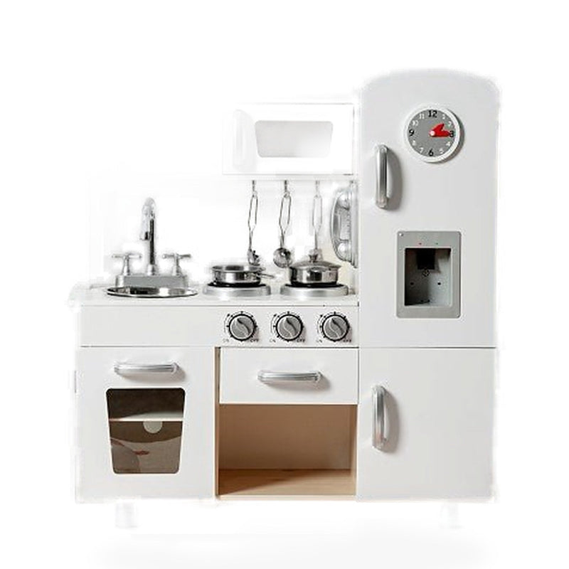 Vintage Play Kitchen Pretend Kids Cooking Playset Toys with Water Dispense