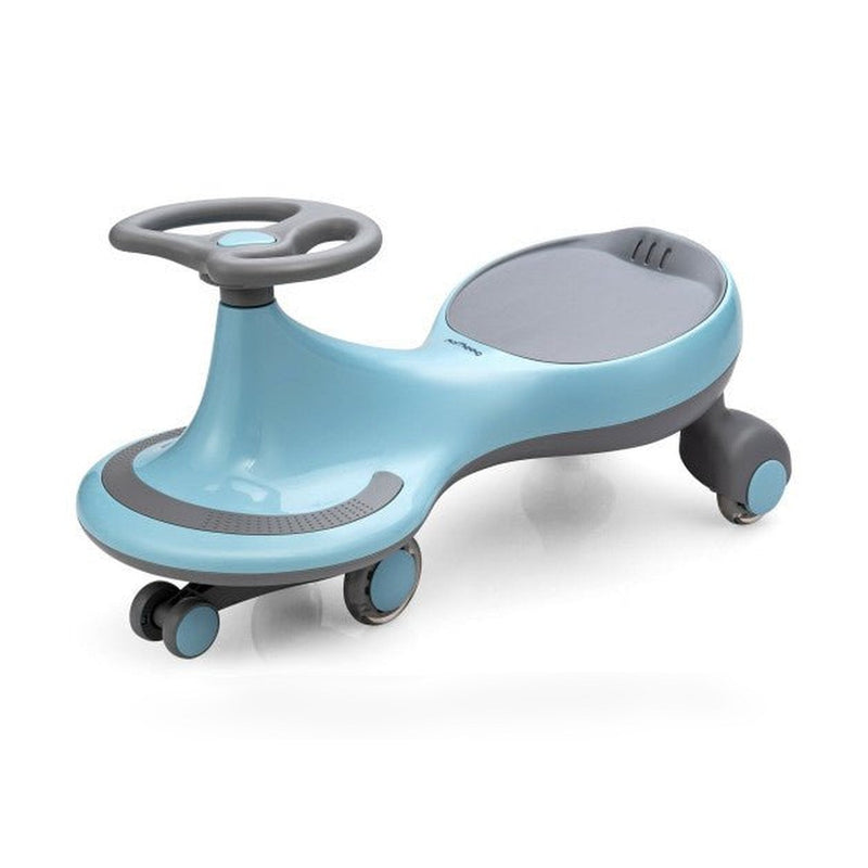Wiggle Car Ride-on Toy with Flashing Wheels-Blue