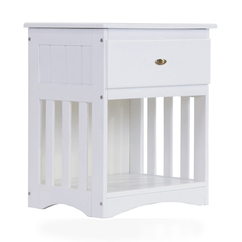 1-Drawer Nightstand White