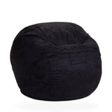 Donco 4' Round Sit-Sak kids kids chair in Black