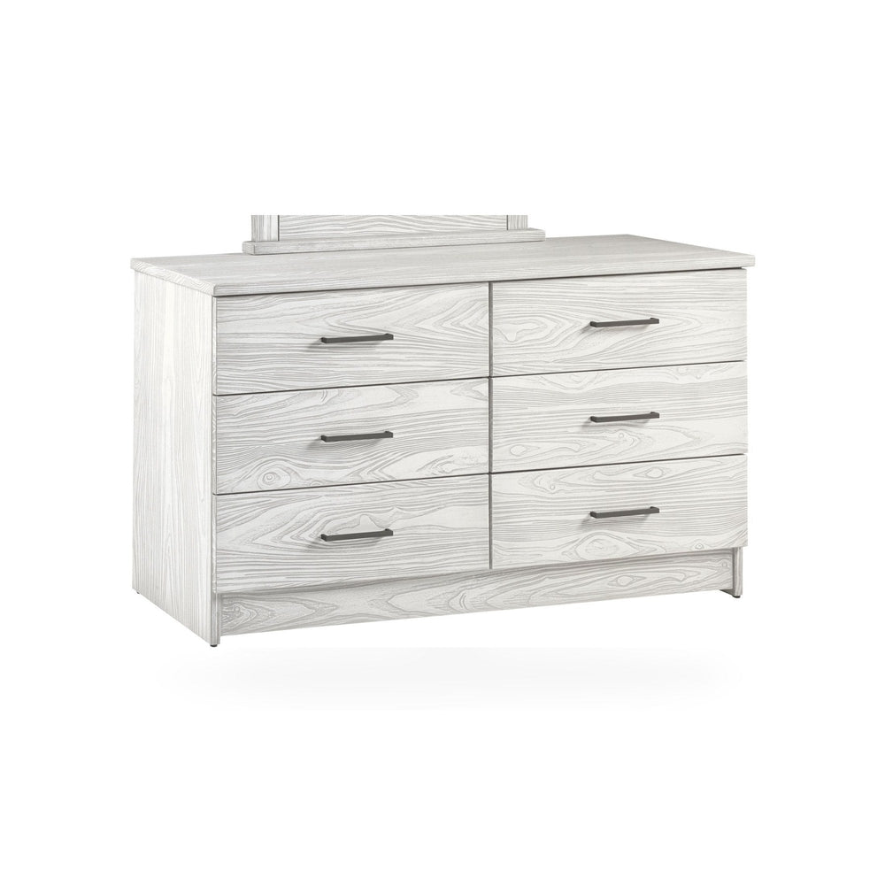 6-Drawer Dresser Ice Grey