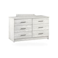 6-Drawer Dresser Ice Grey