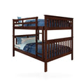 Full/Full Mission Bunk Bed In Dark Cappuccino Finish