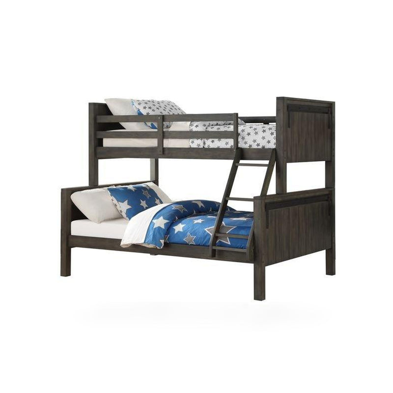 Twin/Full Bunk Bed In City Shadow Finish
