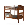 Twin/Twin Mission Bunk Bed In Light Espresso Finish
