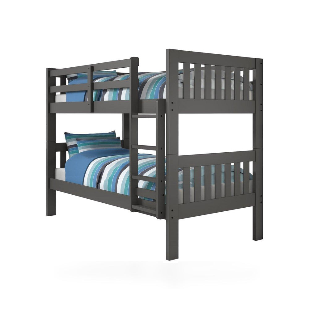 Twin/Twin Mission Bunkbed Dark Grey