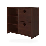 Donco Circles Low Loft 2 Drawer Chest storage loft loft bed in Dark Cappuccino