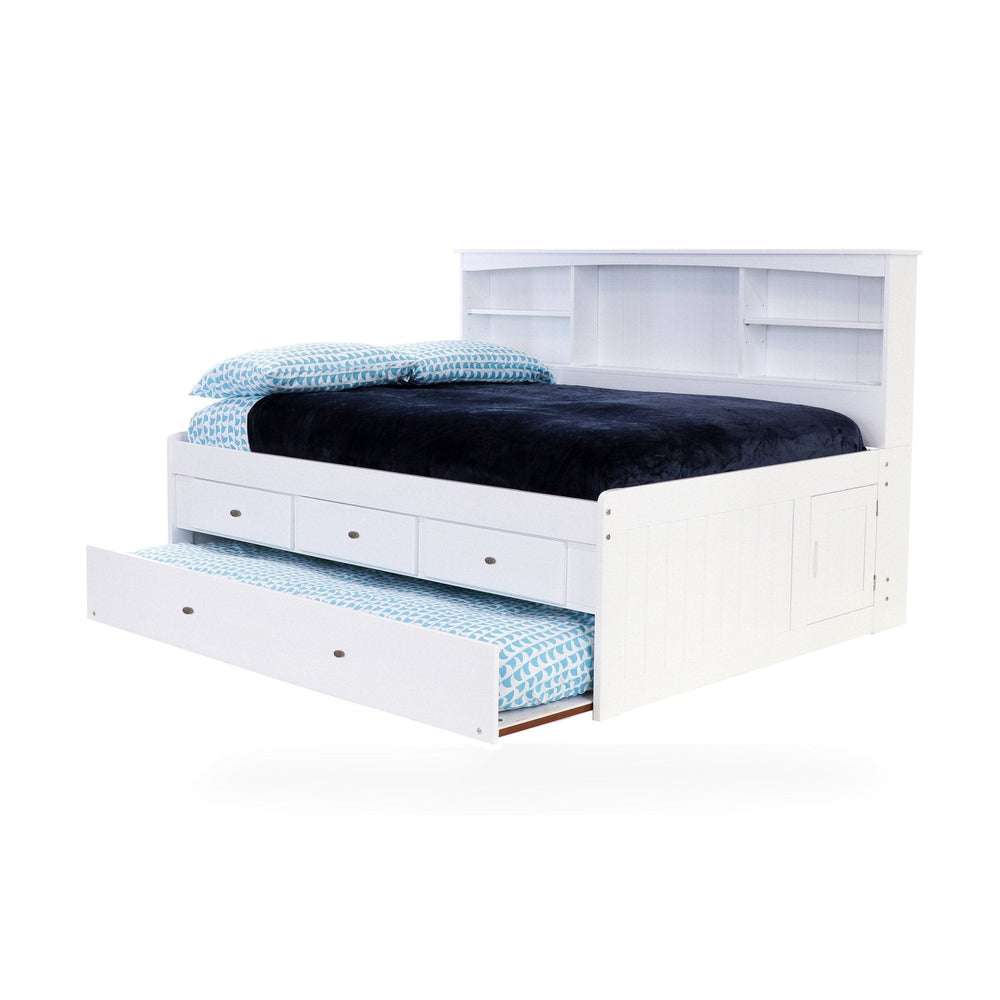 Full Bookcase Daybed White
