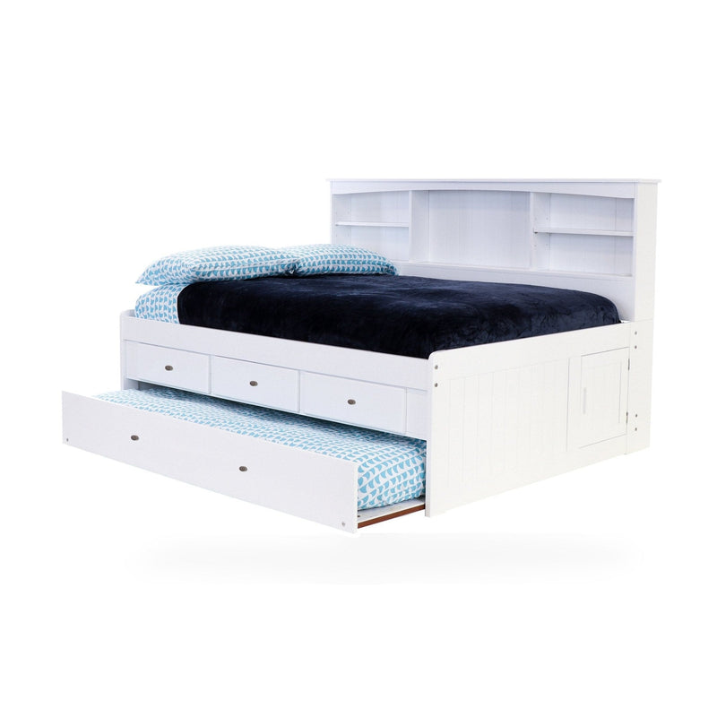 Full Bookcase Daybed White