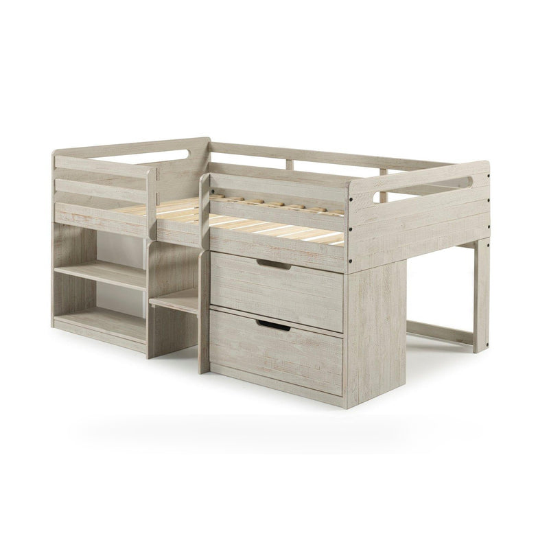 Twin Low Loft Rustic Light Grey
