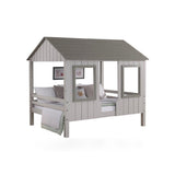 Donco Full House Low Loft Grey Two Tone loft house style loft bed in Grey