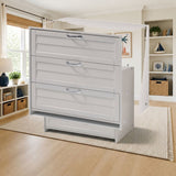 Donco LOUVER LOW LOFT 3 DR styled in a kids' bedroom, loft