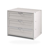Donco LOUVER LOW LOFT 3 DR loft loft bed in shown finish