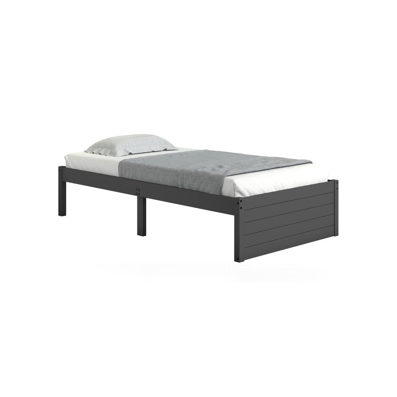 Twin Bed Dark Grey