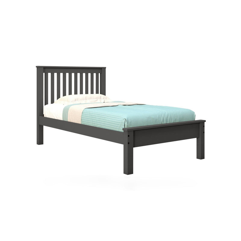 Twin Contempo Bed Dark Grey