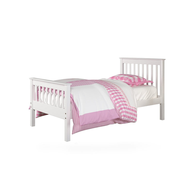 Twin Monaco Mission Bed in White