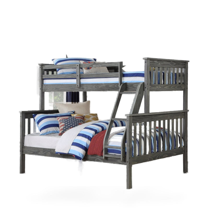 Twin/Full Mission Bunkbed Brushed Grey