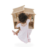 Ellie & Becks Co. Edie Rattan Dollhouse kids dollhouses in shown finish