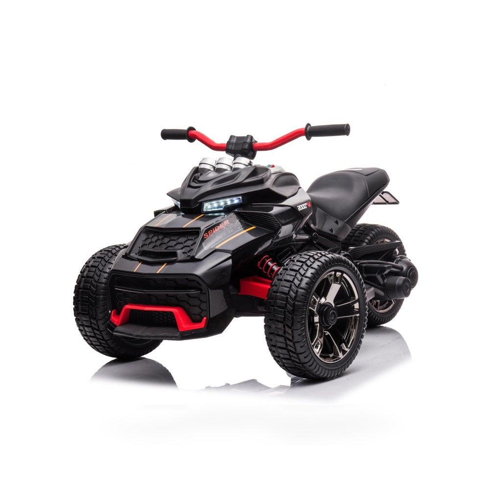 Kids 3 Wheel 2 Seater 12V Ride on Motorcycle Trike With Upgraded Battery