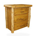 Alpine Hand Peeled Cedar Log 3 Drawer Chest